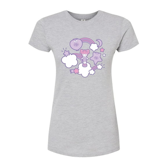 Polly Pocket - Polly Pocket Sticker Collage - Junior's Fitted Graphic T-Shirt