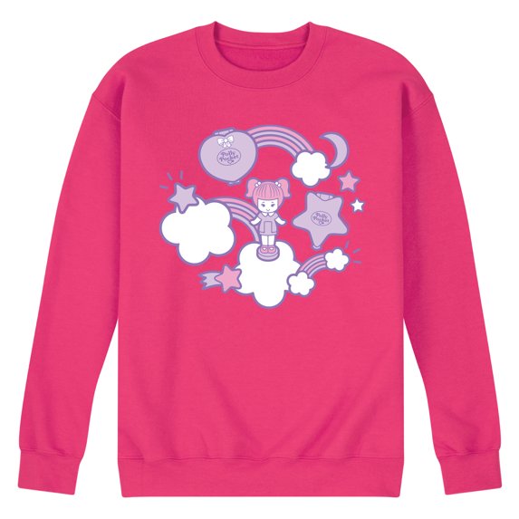 Polly Pocket - Polly Pocket Sticker Collage - Men's Crew Fleece Sweatshirt