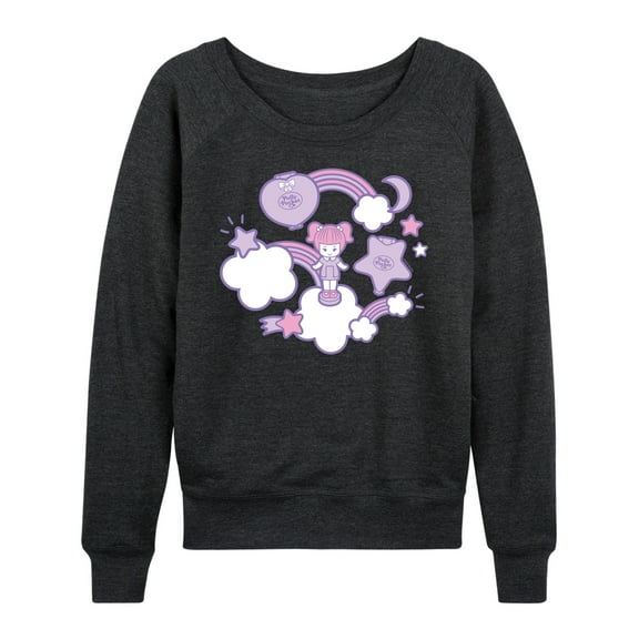 Polly Pocket - Polly Pocket Sticker Collage - Women's French Terry Long Sleeve Shirt