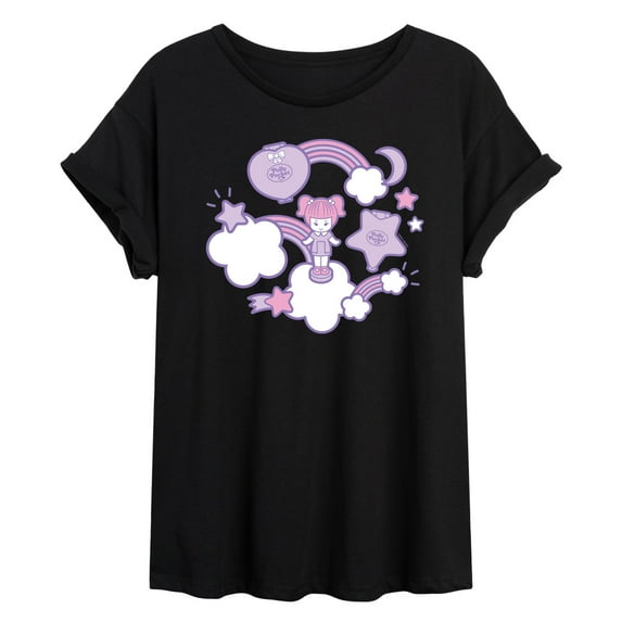 Polly Pocket - Polly Pocket Sticker Collage - Women's Oversized Graphic T-Shirt