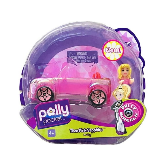 Polly Pocket Polly Wheels Tiara Pink Sapphire #54 (2008)