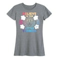 thumbnail image 1 of Polly Pocket - Rainbow Believe In The Little Things - LGBT Pride - Women's Short Sleeve Graphic T-Shirt, 1 of 4