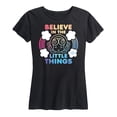 thumbnail image 1 of Polly Pocket - Rainbow Believe In The Little Things - LGBT Pride - Women's Short Sleeve Graphic T-Shirt, 1 of 4