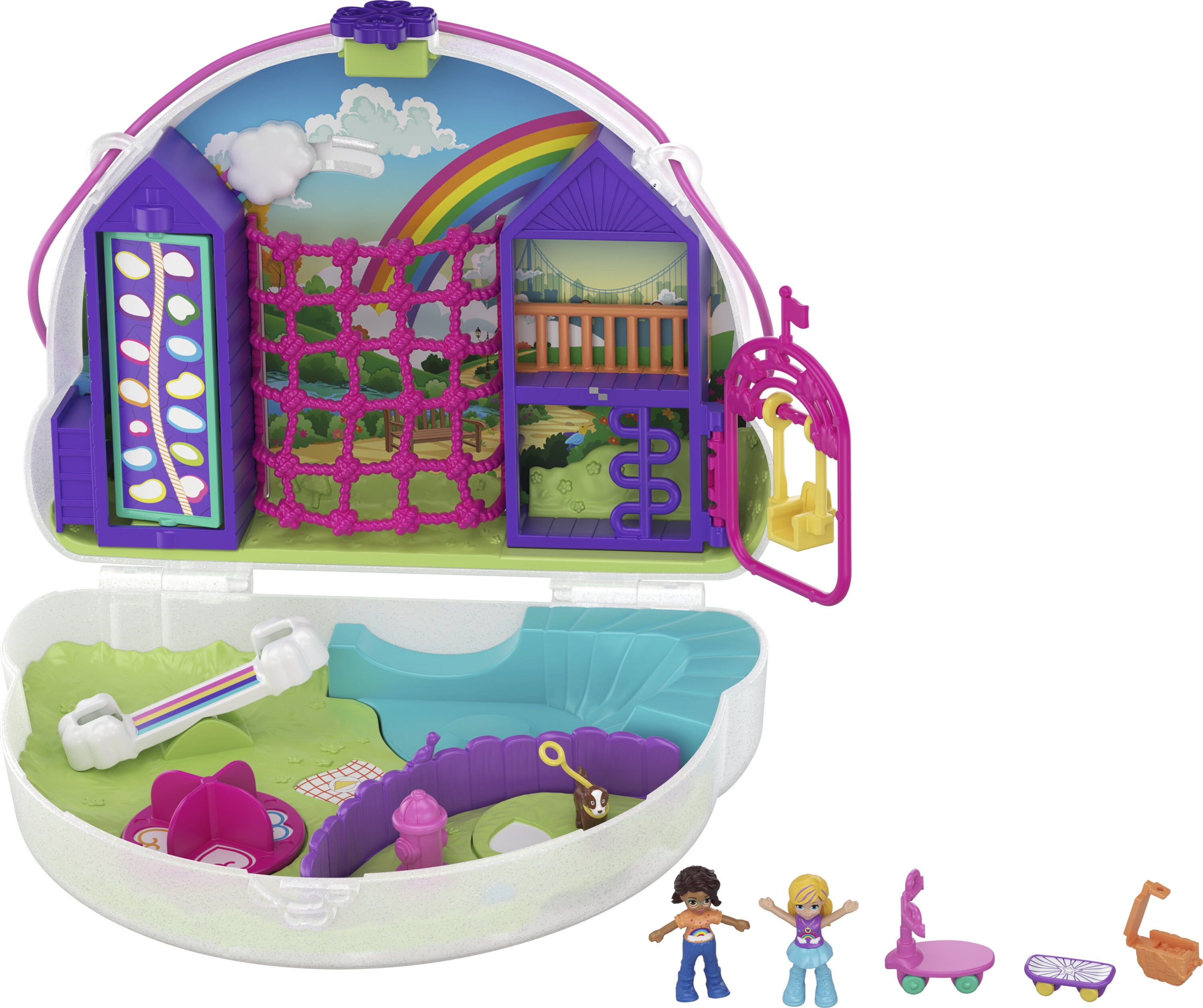 Polly Pocket Keepsake Collection Mermaid Dreams Compact, 2 Dolls