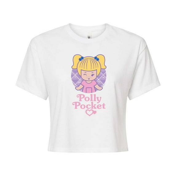 Polly Pocket - Retro Polly Pocket Blonde Doll - Junior's - Women's Cropped T-shirt
