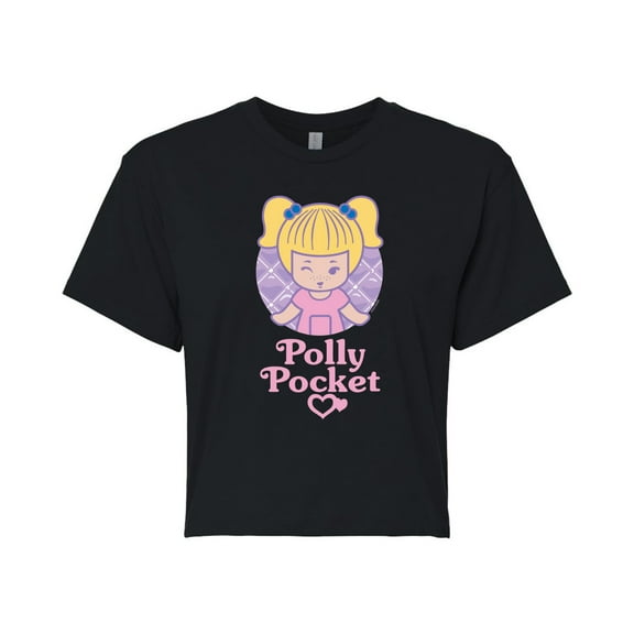Polly Pocket - Retro Polly Pocket Blonde Doll - Junior's - Women's Cropped T-shirt