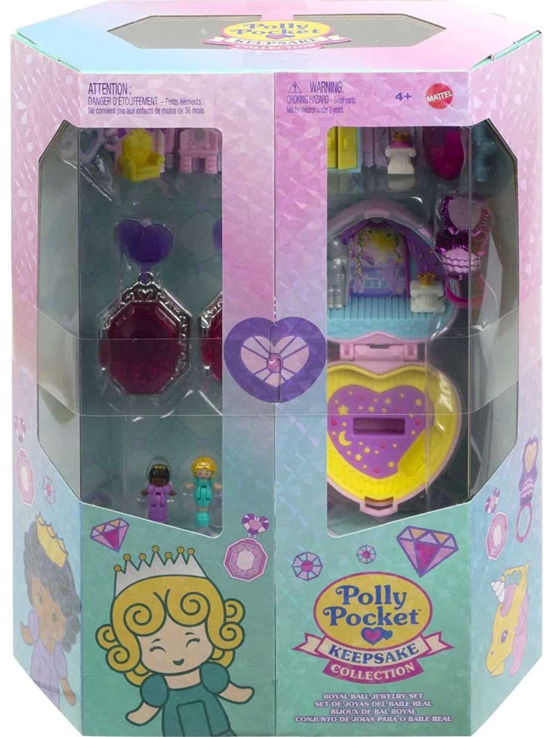★最安値★Polly Pocket Keepsake Collection Polly Pocket Collector Compact with 3 Micro Dolls, Heritage
