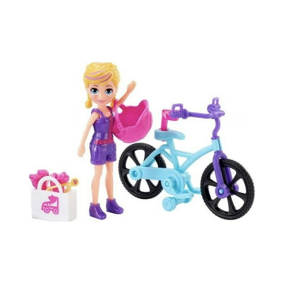 Polly Pocket Shop N Cruise Bike And Doll