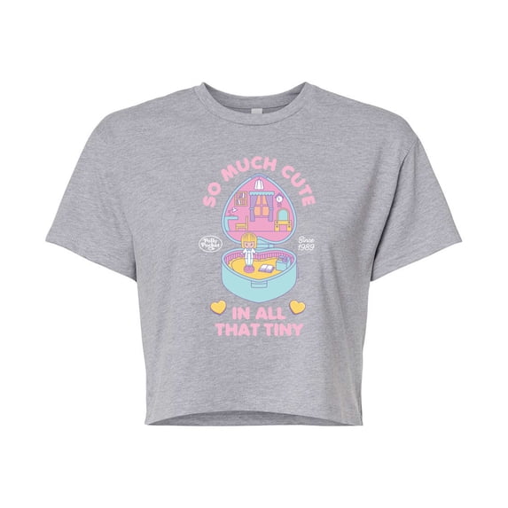 Polly Pocket - So Much Cute In All That Tiny - Junior's - Women's Cropped T-shirt