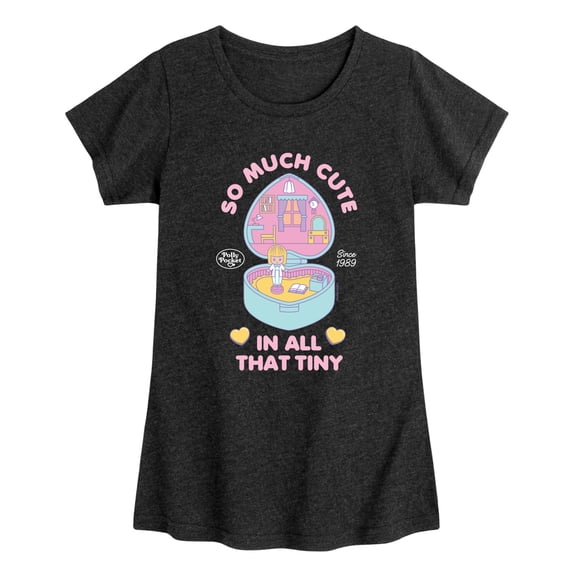 Polly Pocket - So Much Cute Fitted Short Sleeve Graphic T-Shirt