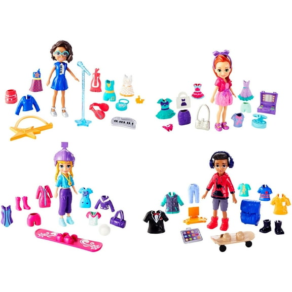 Polly Pocket Squad Style Super Pack with 40+ Themed Accessories