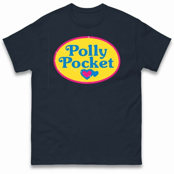 Polly Pocket T-Shirt,Navy Color,Size 2XL