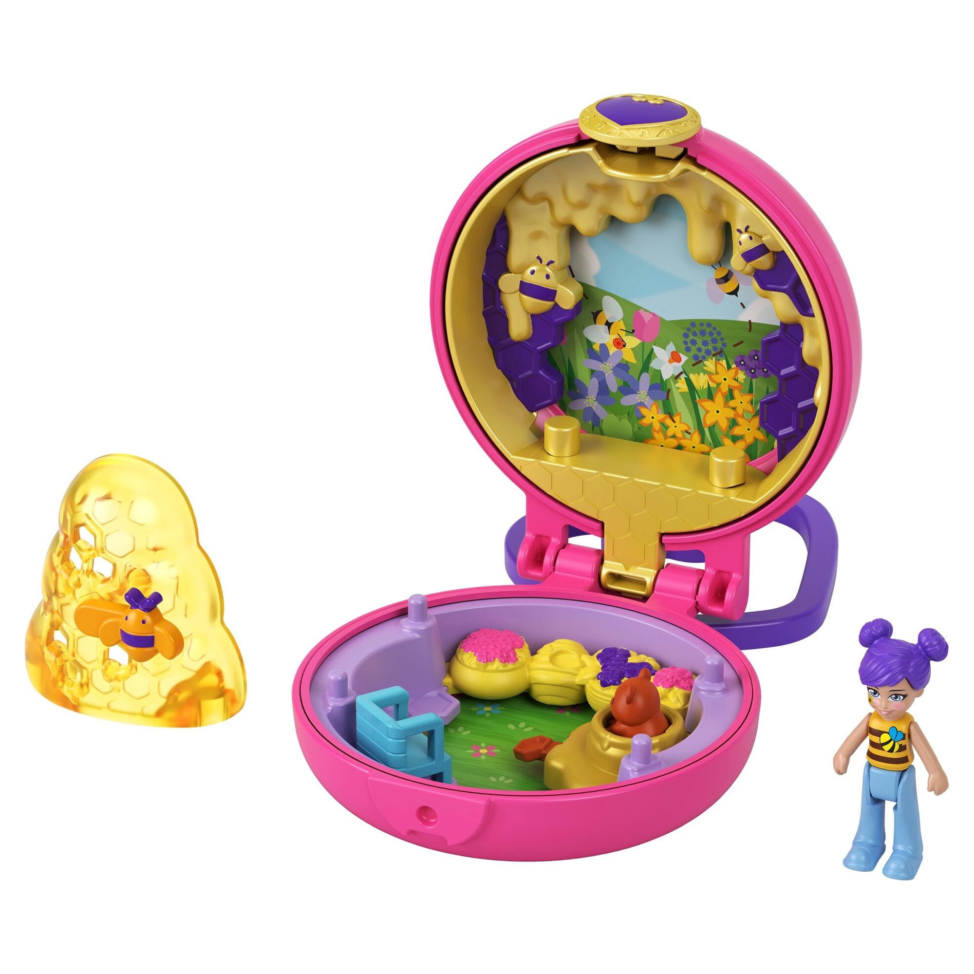 Polly Pocket Tiny Compact Doll Playset, 5 Pieces 