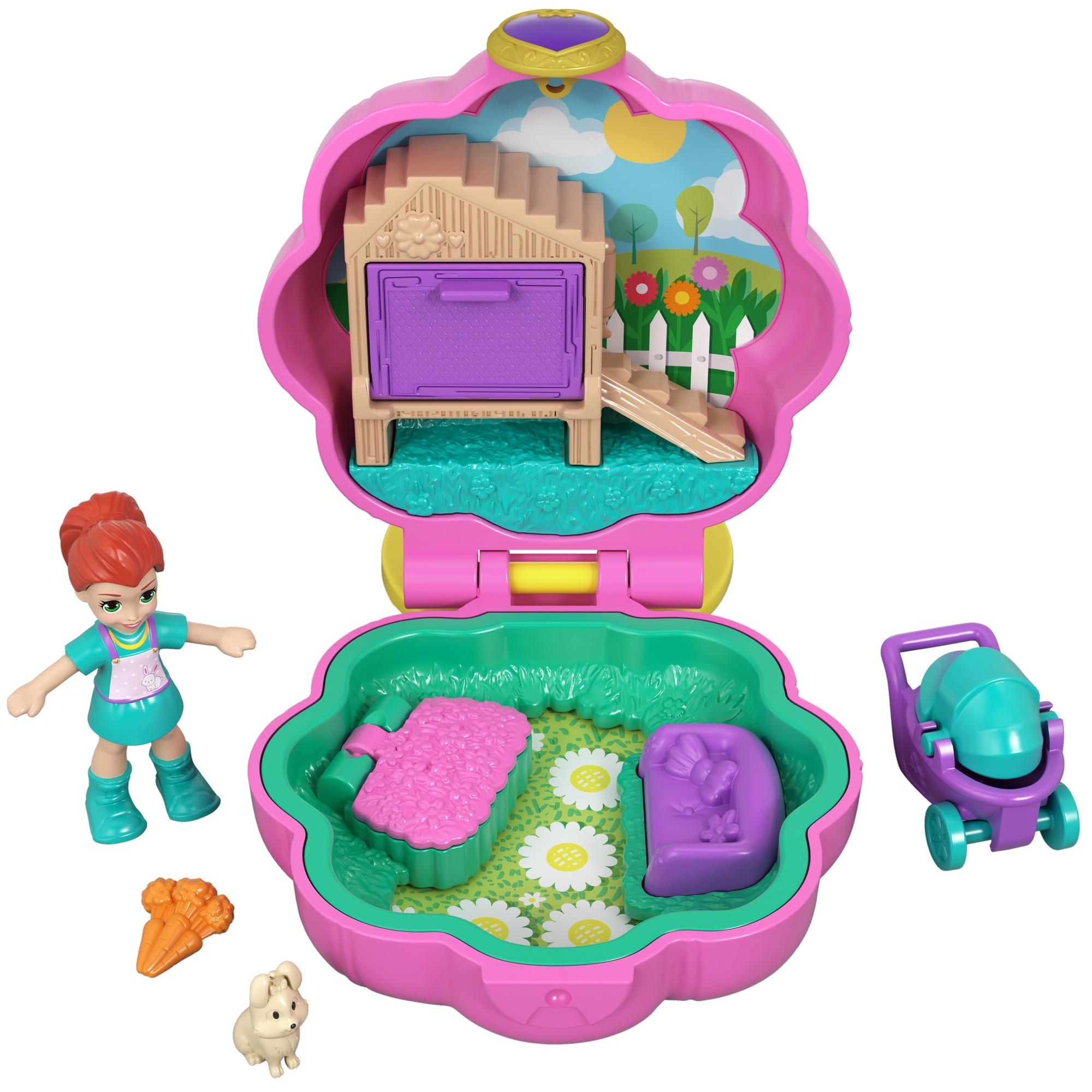 Polly Pocket Tiny Pocket Places Lila Pet Compact with Doll - image 1 of 7