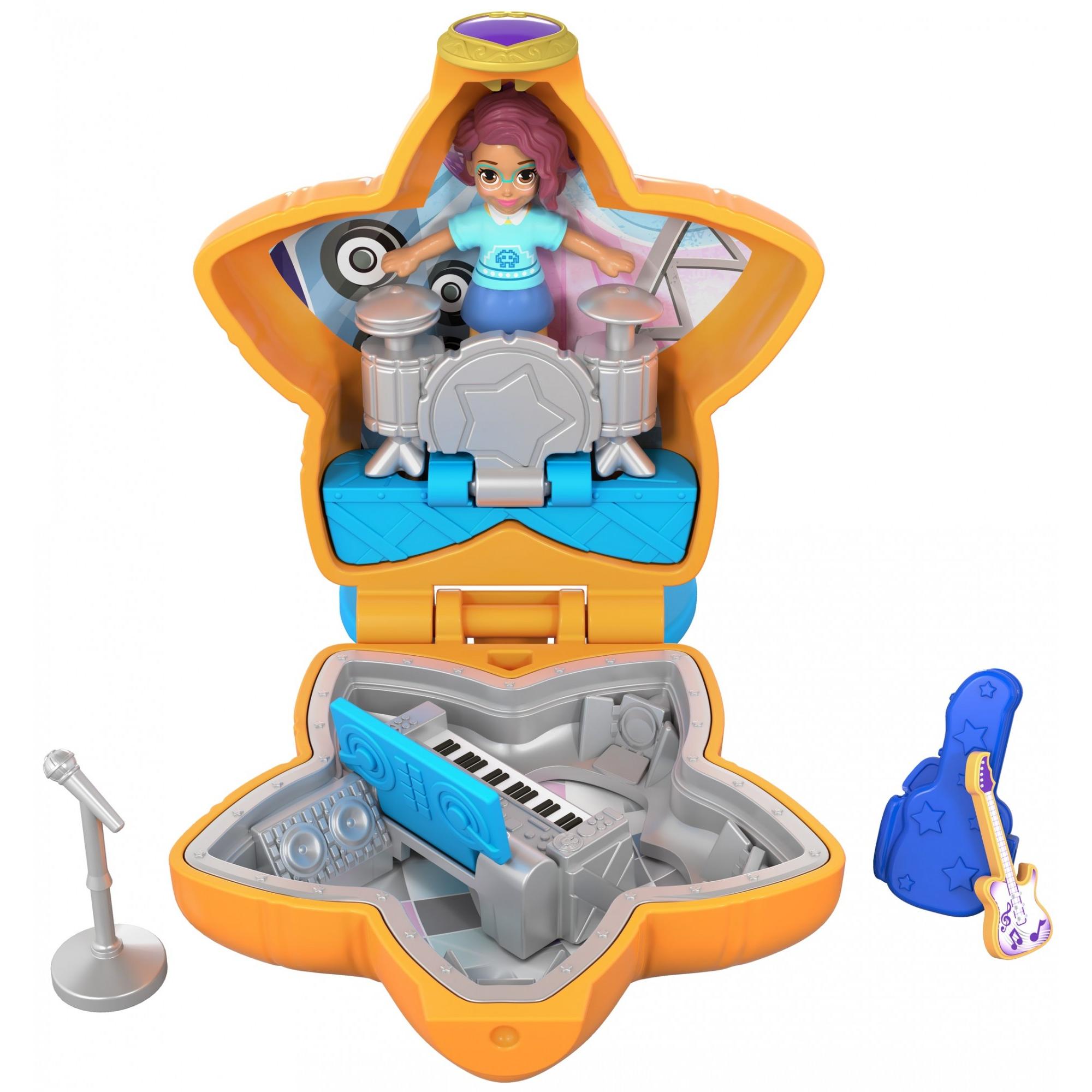 Polly Pocket Tiny Pocket Places Teeny Boppin' Concert Music Compact with Doll - image 1 of 7