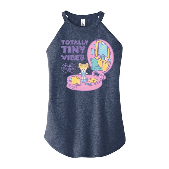 Polly Pocket - Totally Tiny Vibes - Juniors High Neck Tank Top