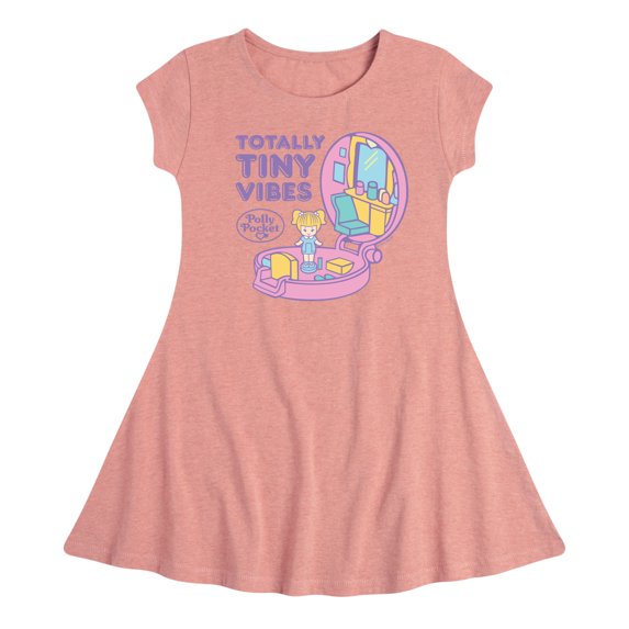 Polly Pocket - Totally Tiny Vibes - Toddler And Youth Girls Fit And Flare Dress