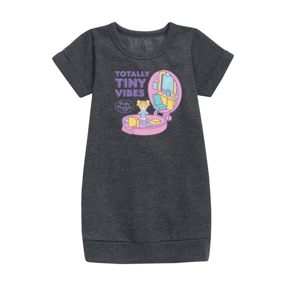 Polly Pocket - Totally Tiny Vibes - Toddler And Youth Girls Fleece Dress