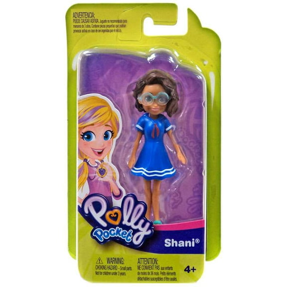 Polly Pocket Trendy Outfit Shani Mini Figure [Blue Dress]