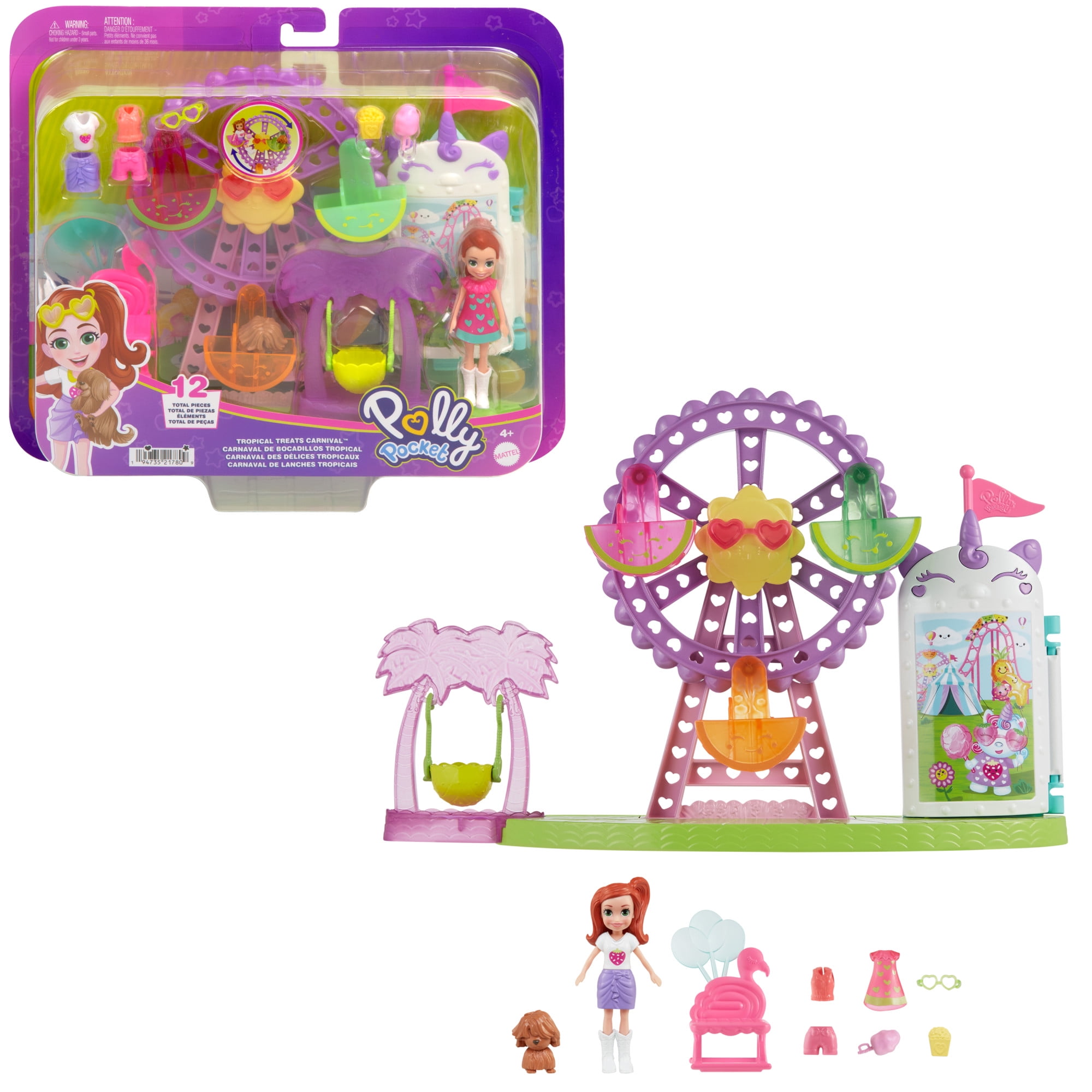 Sirena La PiÃ±a De Polly Pocket Carro Nueva Mochila De Polly