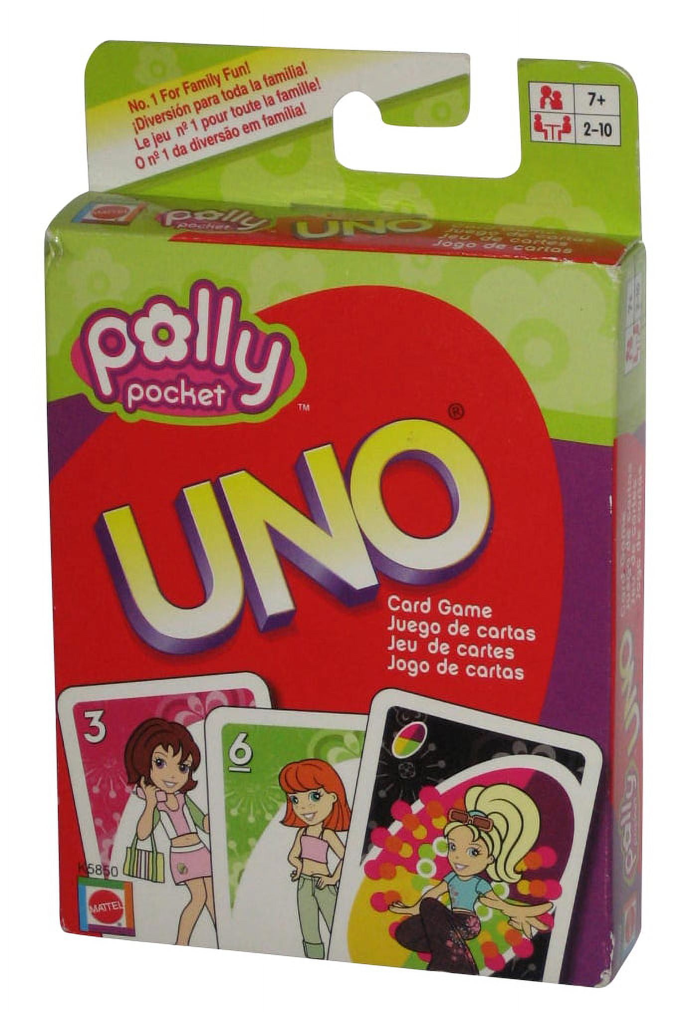 Polly Pocket UNO Mattel Card Game 