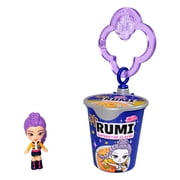 Polly Pocket x KPop Demon Hunters Miniature Dolls, Toy Collectible Characters, Ramen Cup Keychain