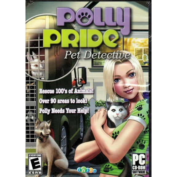 Polly Pride Pet Detective PC CDRom Software - Help rescue hundreds of pets