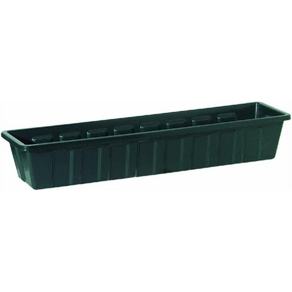 Polly Pro Rectangular Window Box [Set of 2] Color: Dark Green, Size: 5" H x 8" W x 30" D