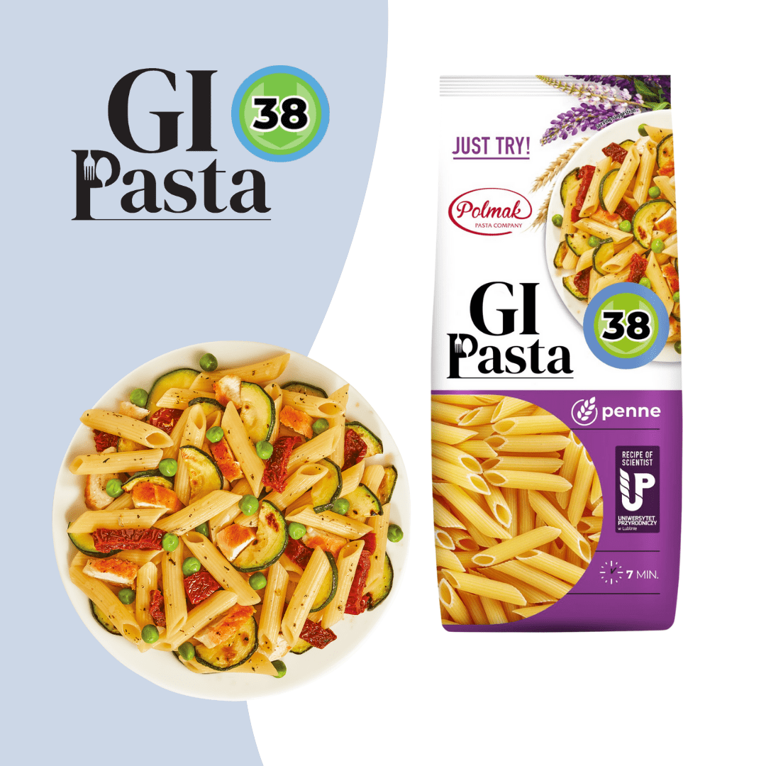 Polmak GI Penne Pasta, Low GI, Protein-Rich, High Fiber, 8.8 oz