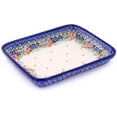 thumbnail image 1 of Polmedia Blissful Daisy Rectangular  Non-Stick Polish Pottery Baker, 1 of 6