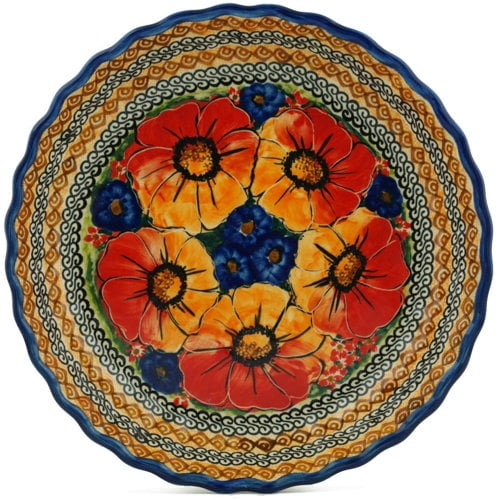 Polmedia Bright Beauty Fluted Pie Dish