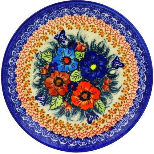 Polmedia Butterfly Splendor Polish Pottery Decorative Plate