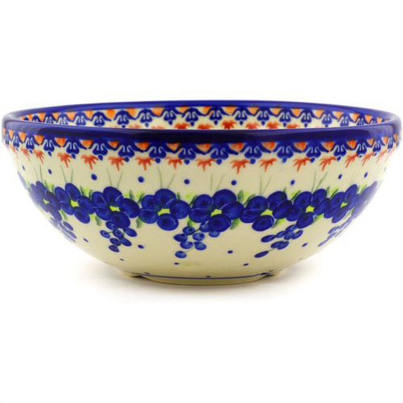 Polmedia Passion Poppy Polish Pottery Colander