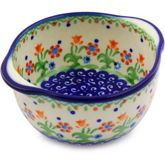 Polmedia Spring Flowers Bouillon 11 oz. Teacup