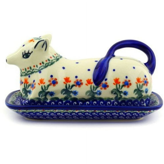Polmedia Spring Flowers Butter Dish