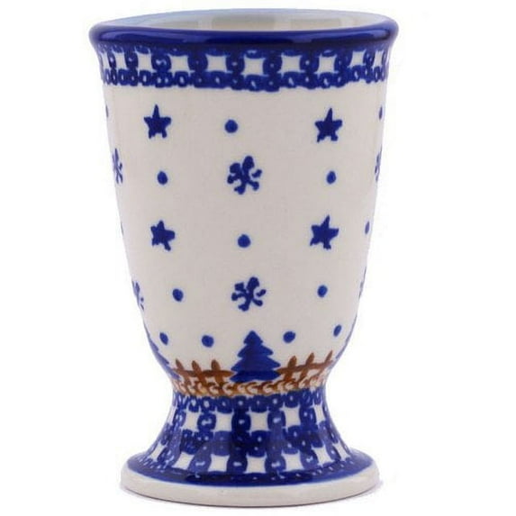 Polmedia Winter Snow 7 oz. Ceramic Goblet