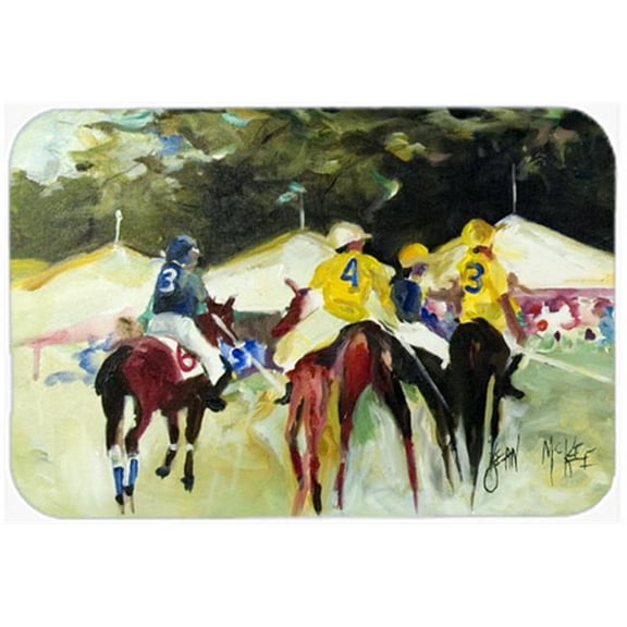 Polo At The Point Glass Cutting Board- Large