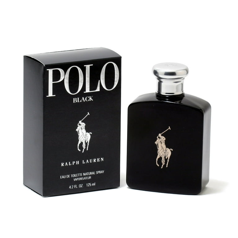 Ralph Lauren Polo Black Perfume for Men, 4.2 oz Spray, Mango