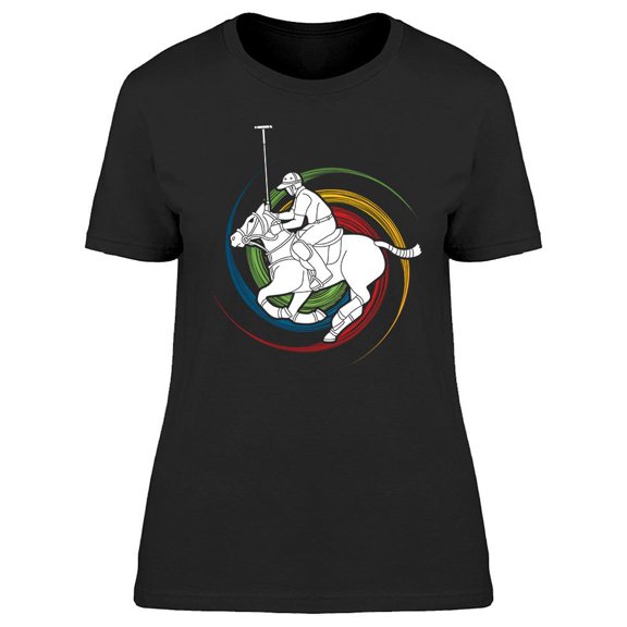 Polo Colorful Spiral T-Shirt Women -Image by Shutterstock, Female x-Large