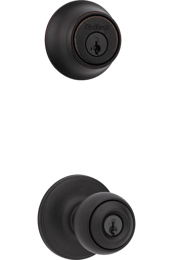 Polo Entry Lockset And Single Cylinder Deadbolt - Pack of 4 Construction & DIY Use, Standard Hardware Spec