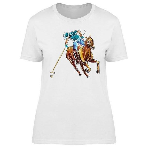 Polo Games Colored Design T-Shirt Women -Image by Shutterstock, Female XX-Large