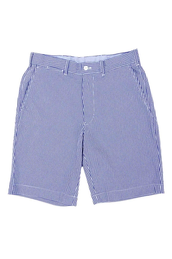 Polo Golf Men's Classic-Fit Seersucker Stretch Twill Shorts (30, Blue)