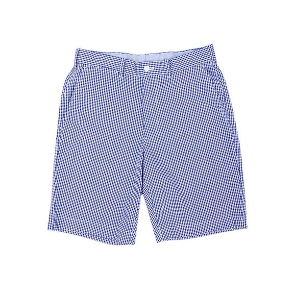 Polo Golf Men's Classic-Fit Seersucker Stretch Twill Shorts (30, Blue)