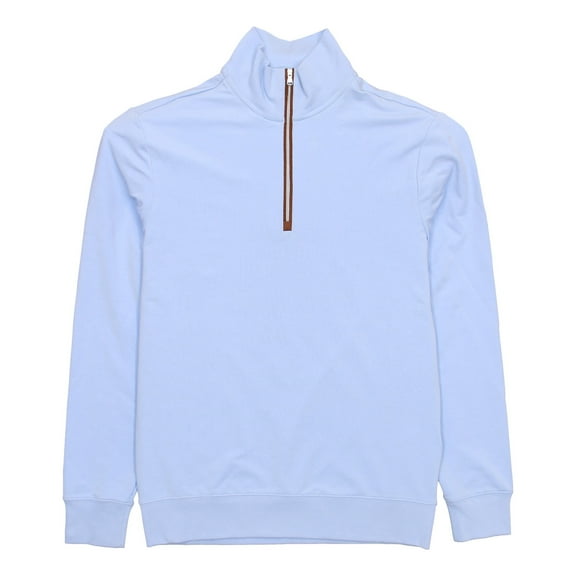 Polo Golf Ralph Lauren Mens Water Repellent Half Zip Sweatshirt (Small, Blue)