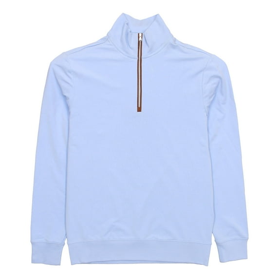 Polo Golf Ralph Lauren Mens Water Repellent Half Zip Sweatshirt (Small, Blue)
