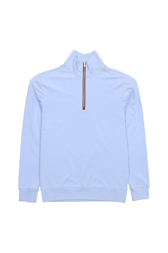 Polo Golf Ralph Lauren Mens Water Repellent Half Zip Sweatshirt (Small, Blue)