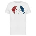 thumbnail image 1 of Polo Horses Red And Blue T-Shirt Men -Image by Shutterstock, Male 3X-Large, 1 of 2