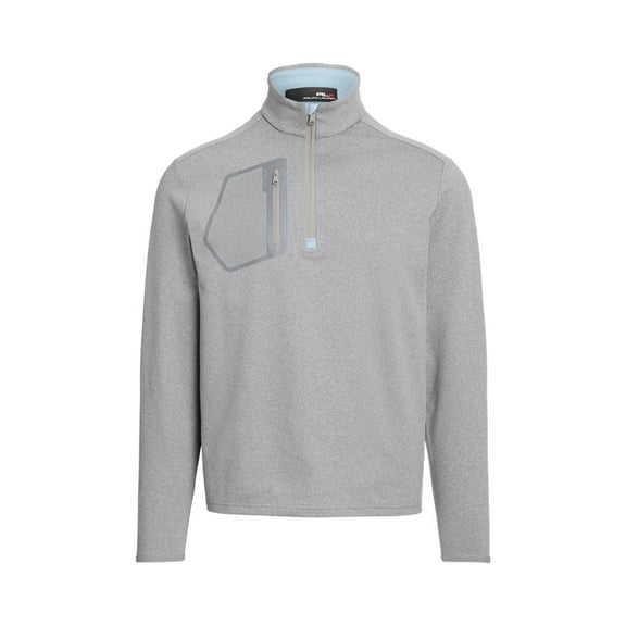 Polo Luxury Jersey 1/4 Zip Pullover - Steel Heather