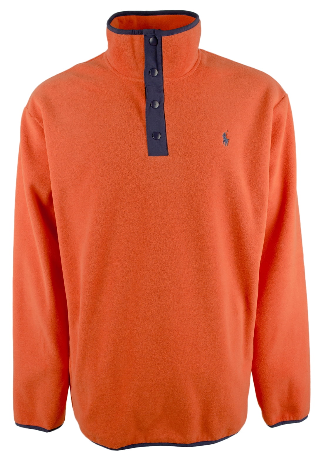 Polo Ralph Lauren Men's 1/4 Snap Long Sleeve Jacket Fleece (Blue