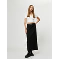 thumbnail image 1 of Polo Neck Crop T-Shirt Short Sleeve Ribbed Cotton, 1 of 6